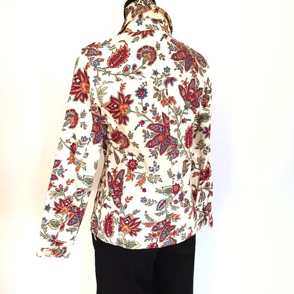 APPLESEED'S Tapestry Print LS Cotton Jacket PS NWOT - Picture 4 of 4